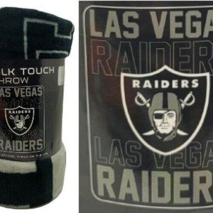 Las Vegas Raiders Northwest Plush Raschel Blanket Throw